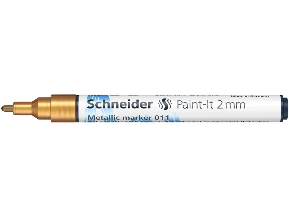 Marker metalic Schneider Paint-It 011 2 mm Auriu Metalizat