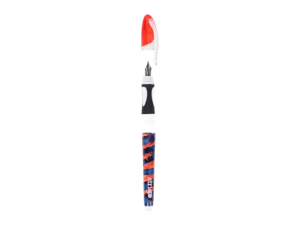 Stilou Strigo cerneala cu stergere + 2 rezerve + dispozitiv curatare, in blister, Dragon