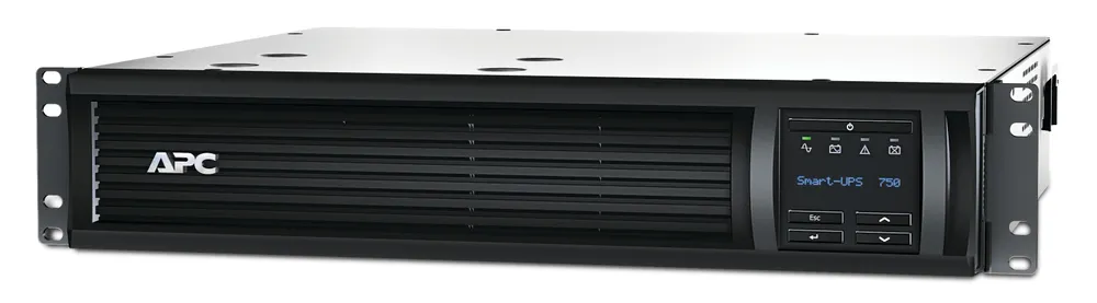 UPS APC,"Smart-UPS SMT",Line Int. sin pura mgmt,rack,750VA / 500W,AVR,IECx4,1xAPCRBC123,LCD,11-20 min.,"SMT750RMI2UC",prelungire garantie (WBEXTWAR1YR--02/WBEXTWAR3YR--02),(timbru verde 40 lei)