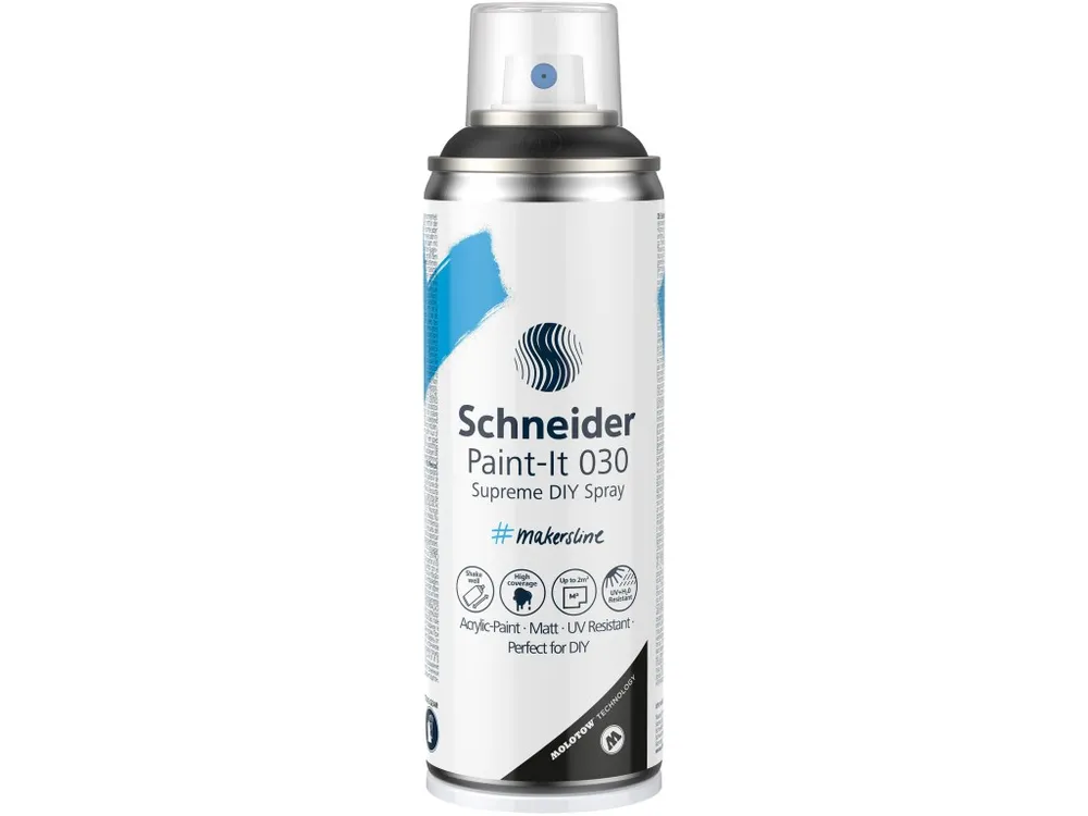 Spray Schneider cu Vopsea Supreme DIY Paint-It 030 Negru