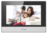 MONITOR videointerfon modular HIKVISION, ecran LCD 7 inch color cu touch screeen, rezolutie ecran 1024 x 600, Wi-Fi 802.11b/g/n, DS-KH6320-WTE1/EU