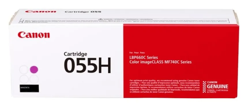 Toner Original Canon Magenta, CRG-055HM, pentru I-Sensys LBP-663|LBP-664|MF-742|MF-744|MF-746, 5.9K, (timbru verde 1.2 lei) , "3018C002AA"
