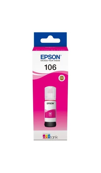 Cartus Cerneala Original Epson Magenta, nr.106, pentru L7160|L7180, 70ml, (timbru verde 0.15 lei), "C13T00R340"(RAPO)