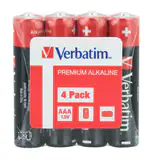 BATERIE VERBATIM  AAA (R3), 1.5V alcalina, 4 buc., shrink wrap
