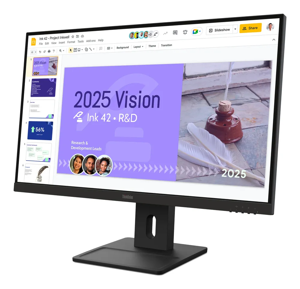 Lenovo Monitor ThinkVision E27Q-40 27" IPS QHD 4ms 350cd 1500:1 100Hz Speakers Tilt Swivel Lift Pivot