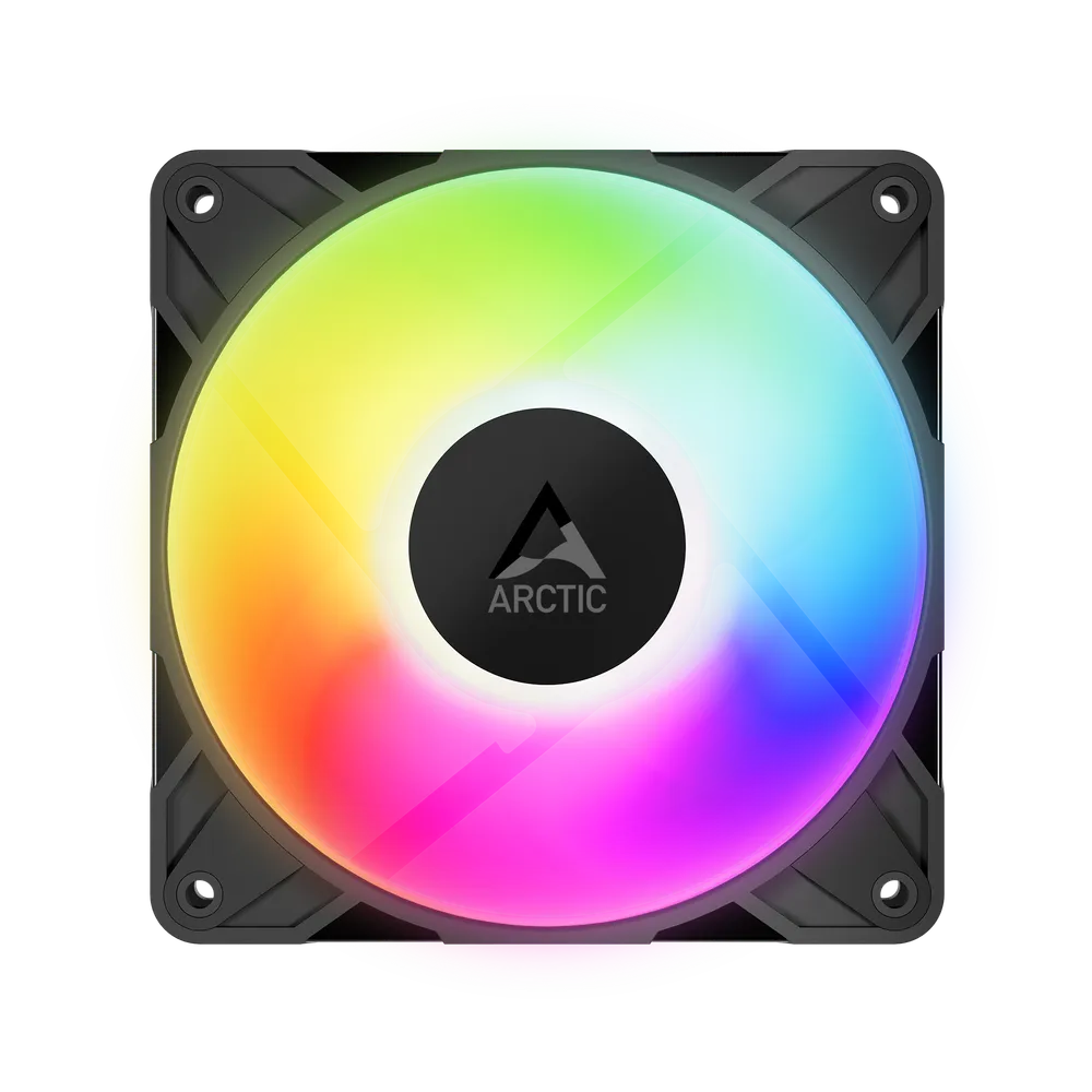 Ventilator Arctic "P12 Pro A-RGB LN", 120mm, 450 - 2000 RPM, FDB, 49 cfm, 4-Pin Fan Plug + 4-Pin Socket/3-Pin A-RGB Plug + 3-Pin Socket, negru, "ACFAN00344A" (timbru verde 0.18lei)