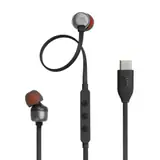 Casti In-Ear cu fir Tune 310C Pure Bass Hi-Res USB-C Negru "JBLT310CBLK" (timbru verde 0.18 lei)