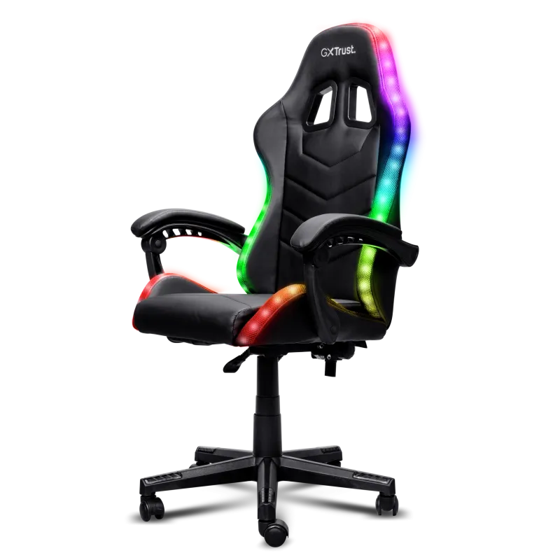 Scaun Gaming Trust GXT 704 Roniq RGB, 110 kg, negru