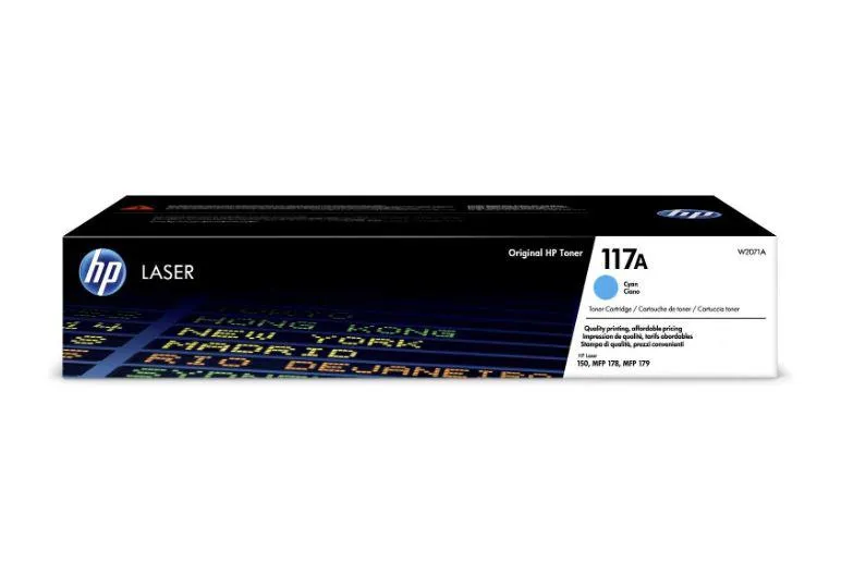 CARTUS TONER HP 117A C W2071A ORIGINAL
