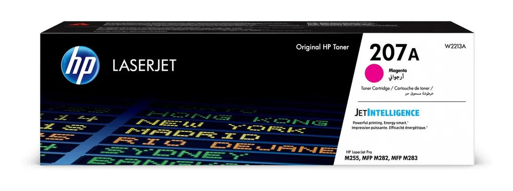 Toner Original HP Magenta, nr.207A, pentru Color LaserJet Pro M255|M282|M283, 1.25K, (timbru verde 1.2 lei) , "W2213A"