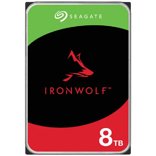HDD NAS SEAGATE IronWolf 8TB CMR, 3.5", 256MB, 5400RPM, SATA, Rescue Services 3 ani, TBW: 180