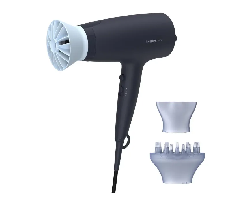 Uscator de par PHILIPS Seria 3000 BHD360/20, 6 viteze, 6 trepte temperatura, 2100W, Negru