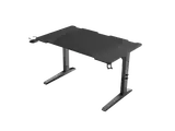 Birou gaming Genesis Holm Modular 120, material metal MDF, reglabil pe inaltime 70 - 90 cm, iluminare RGB, management cabluri, negru
