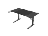 Birou gaming Genesis Holm Modular 140, material metal MDF, reglabil pe inaltime 70 - 90 cm, iluminare RGB, management cabluri, negru