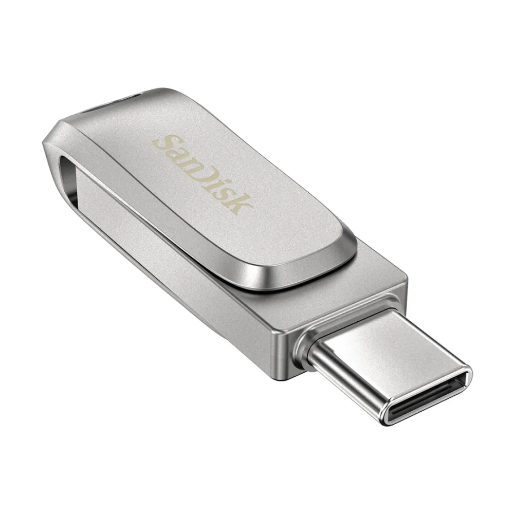 SanDisk Ultra Dual Drive Luxe memorii flash USB 64 Giga Bites USB Type-A / USB Type-C 3.2 Gen 1 (3.1 Gen 1) Din oţel inoxidabil