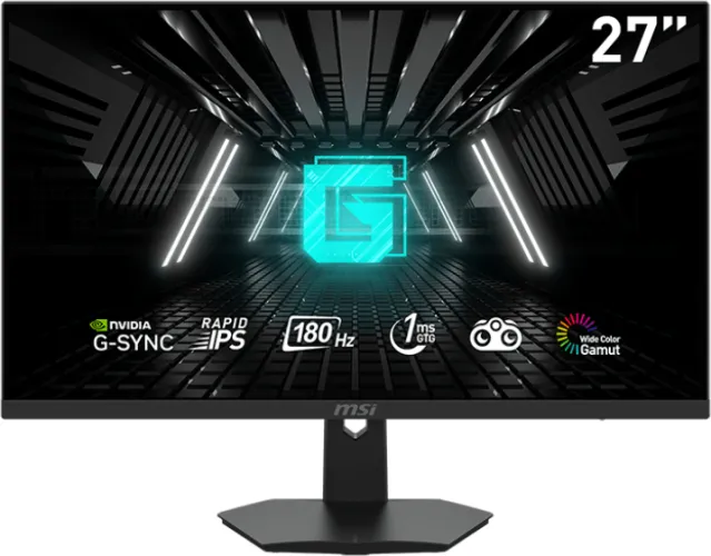 MONITOR MSI G274F 27inch rapid IPS FHD 180Hz 250cd/m2 1ms 2xHDMI 2.0 DP