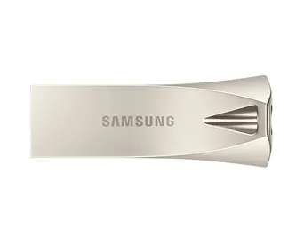 MEMORIE USB SAMSUNG 256 GB, USB 3.1, profil mic, carcasa metalica, auriu, "MUF-256BE3/APC" (timbru verde 0.03 lei)