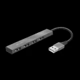 Adaptor Trust Halyx Aluminium, 4 porturi, Mini USB Hub