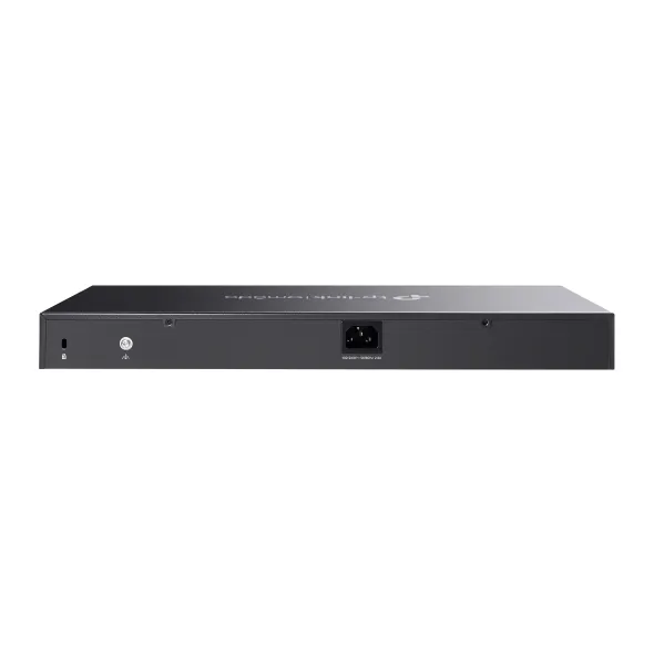 Omada 24-Port 10GBASE-T L2+ Managed Switch with 8 10GE SFP+ Slots PORT: 24× 10G RJ45 Ports, 8× 10G SFP+ Slots, RJ45/USB Type C Console Port SPEC: 1U 19-inch Rack-mountable Steel Case FEATURE: Integration with Omada SDN Controller, Static Routing, DHCP Server, OAM, DDM, 802.1Q VLAN, QinQ