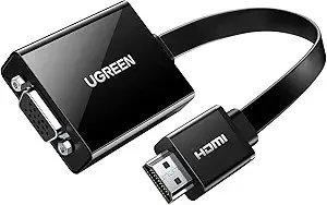 CABLU video Ugreen, "CM611" HDMI (T) la 1 x VGA (M) 1920x1080 la 60Hz, lungime 0.15m, negru "90813" (timbru verde 0.08 lei) - 6957303898138