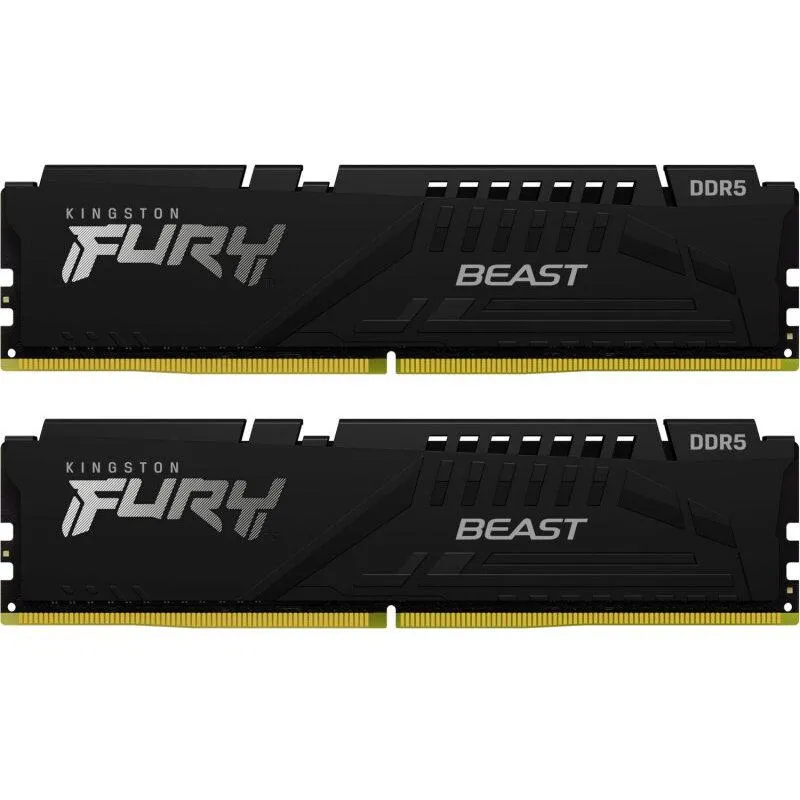 Memorie RAM Kingston Fury Beast 32GB (2x16GB) DDR5 6000MHz CL30 KF560C30BBEK2-32