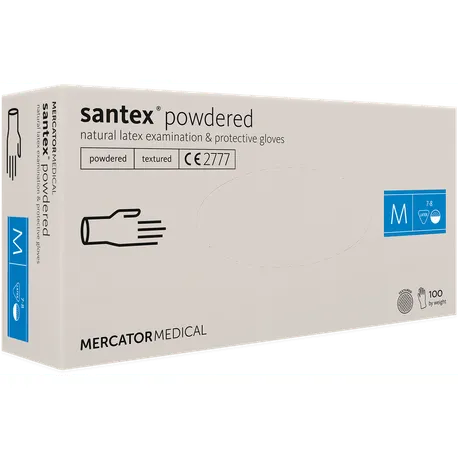 Manusi unica folosinta medicale latex pudrat 100/buc Mercador Medical Marime L
