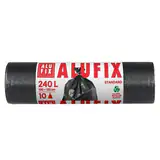 SACI MENAJERI ALUFIX 240L NEGRU, 100x125cm, 10buc/ROLA
