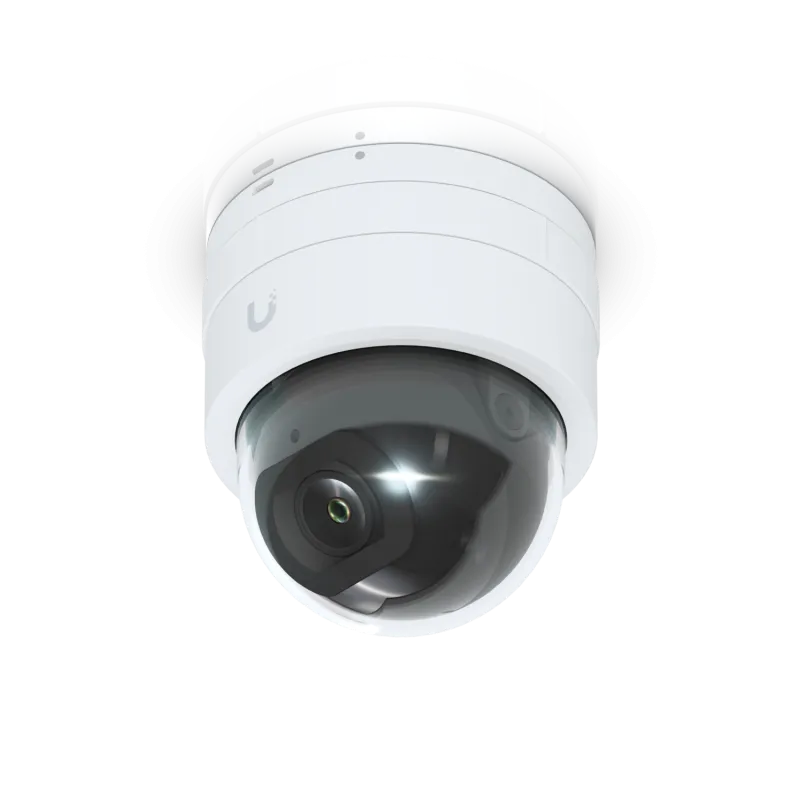 Camera Ubiquiti G5 Dome Ultra. Tipul: IP cameră securitate, Plasare acceptată: Interior & exterior, Tehnologia de conectare: Prin cablu. Montarea de tip: Tavan/perete, Culoarea produsului: Alb, Factorul de formă: Dome. Unghi de vizualizare lentile, orizontal: 102.4°, Unghi de vizualizare lentile