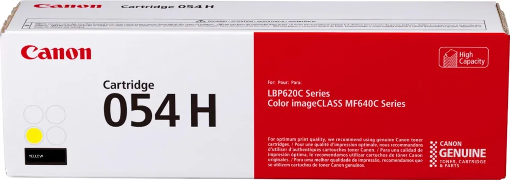 Toner Original Canon Yellow, CRG-054HY, pentru I-Sensys LBP-621|LBP-623|MF-641|MF-643|MF-645, 2.3K, (timbru verde 1.2 lei) , "3025C002AA"