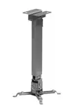 Suport de tavan telescopic Sopar Tapa Silver 23056, inaltime reglabila intre 43-65 cm, suporta pana la 12 kg, grad de inclinare de +/- 20° | +/- 10°, rotatie +/- 10°, din otel, argintiu