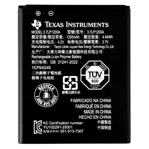 Acumulator Texas Instruments (fara fir) pentru seria TI-Nspire CX/CX-CAS/TI-84 Plus CE-T Python