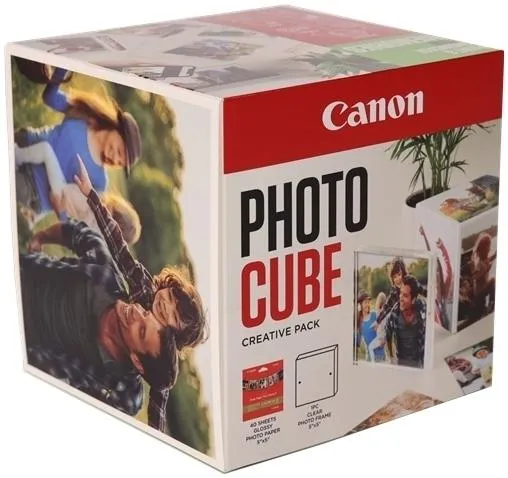 Hartie foto inkjet CANON,  PP-201 PhotoCube White/Blue, normal, 13x13cm, 201gsm, , "2311B076AA"
