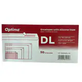 Plic DL alb siliconic (110x220mm) 50 buc/set