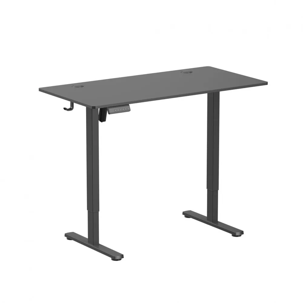 Birou Ascend cu reglare inaltime electric, negru, 1200x600x730~1180 mm, Capacitate de greutate: 40 kg, Interval de înălțime: 730~1180mm, Număr de motoare: 1, Viteză maximă: 15 mm/s, Panou de control Digital, 3 memorii