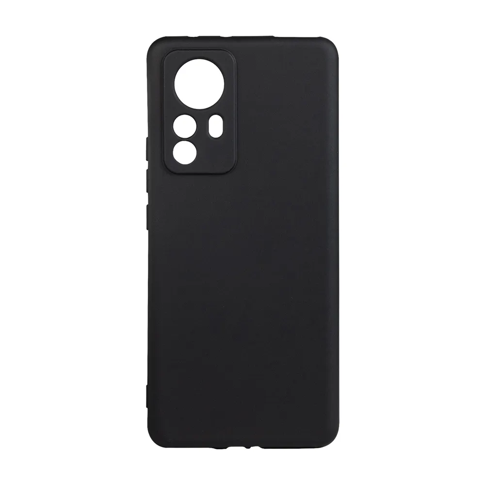 Husa Xiaomi 12 Pro Spacer, negru, grosime 2mm, material flexibil silicon + interior cu microfibra "SPPC-XI-12P-SLK"