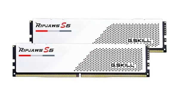 Memorie DDR G.Skill - gaming "Ripjaws S5" DDR5 32GB frecventa 5600 MHz, 16GB x 2 module, radiator, latenta CL36, "F5-5600J3636C16GX2-RS5W"
