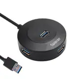 HUB extern SPACER, 4 porturi, cablu 1m,Plastic ABS, Negru, SPHB-USB-4U-02