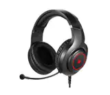 CASTI A4TECH Bloody gaming, cu fir, tip standard, utilizare multimedia (PC and more), microfon pe casca, iluminare, negru, USB, cablu 2m