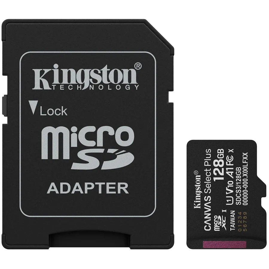 CARD MEMORIE MICRO SDXC 128GB UHS-I/W/ADAPTER SDCS3/128GB