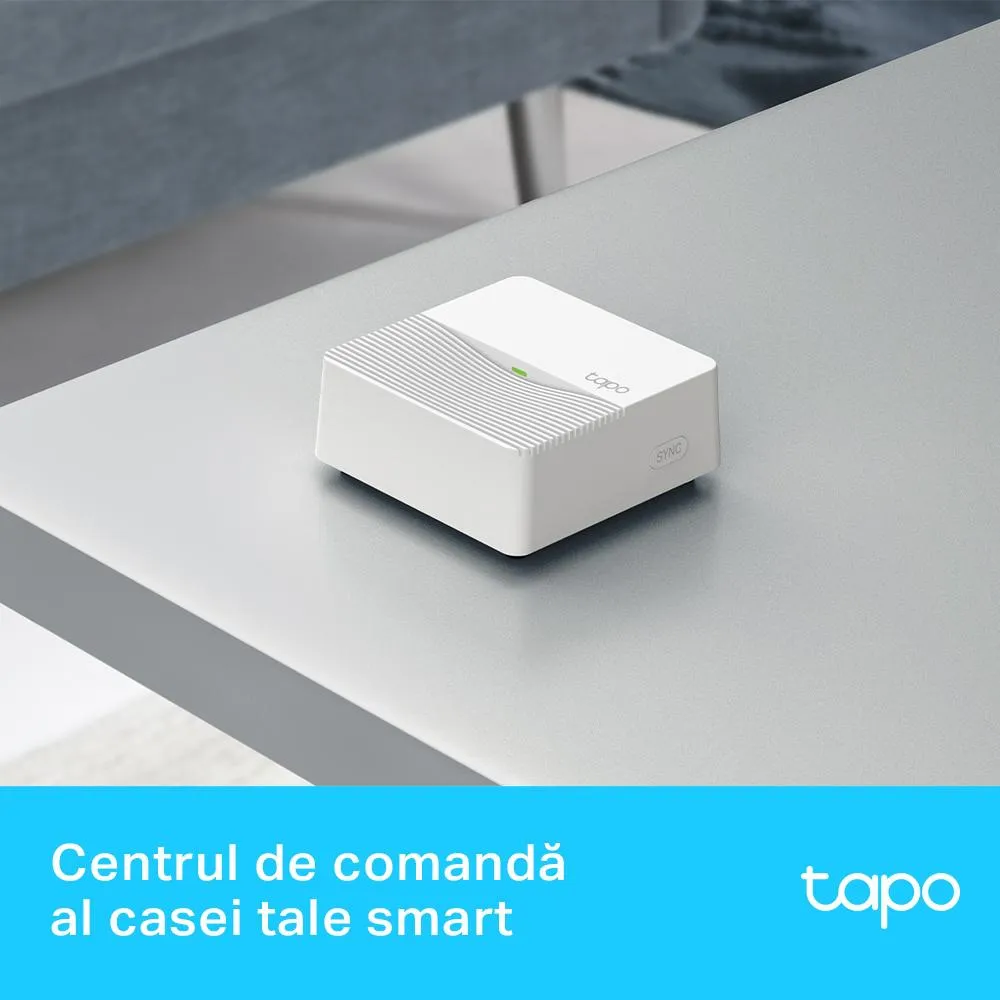 TP-LINK Smart Hub 2.4GHz 868MHz 1x Ethernet Port 90dB Adjustable Audio Alarm 19 Ringtones Up to 64 Switches TAPO H200