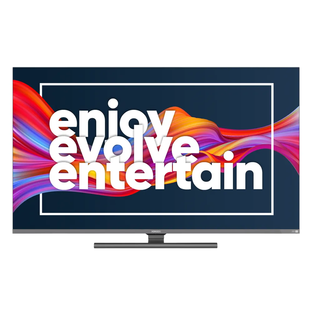 QLED+ TV HORIZON 4K-SMART 55HQ9730U/B, 55" D-LED, 4K Ultra HD (2160p),Dolby Vision HDR / HDR10+ / HDR10 / HLG + MicroDimming, Digital TV-Tuner DVB-S2/T2/C, CME 400Hz, HOS 3.0 SmartTV-UI (WiFi built-in) +Netflix +PrimeVideo +Youtube, Amazon Alexa built in / WW Google Assistant, 1xLAN (RJ45), Wireless