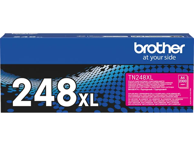 Toner Original Brother Magenta, TN248XLM, pentru HL-L3220|L3240|HL-L8230|L8240|DCP-L3520|DCP-L3560|MFC-L3740|MFC-L8340|MFC-L8390, 2.3K, (timbru verde 1.2 lei)"TN248XLM"