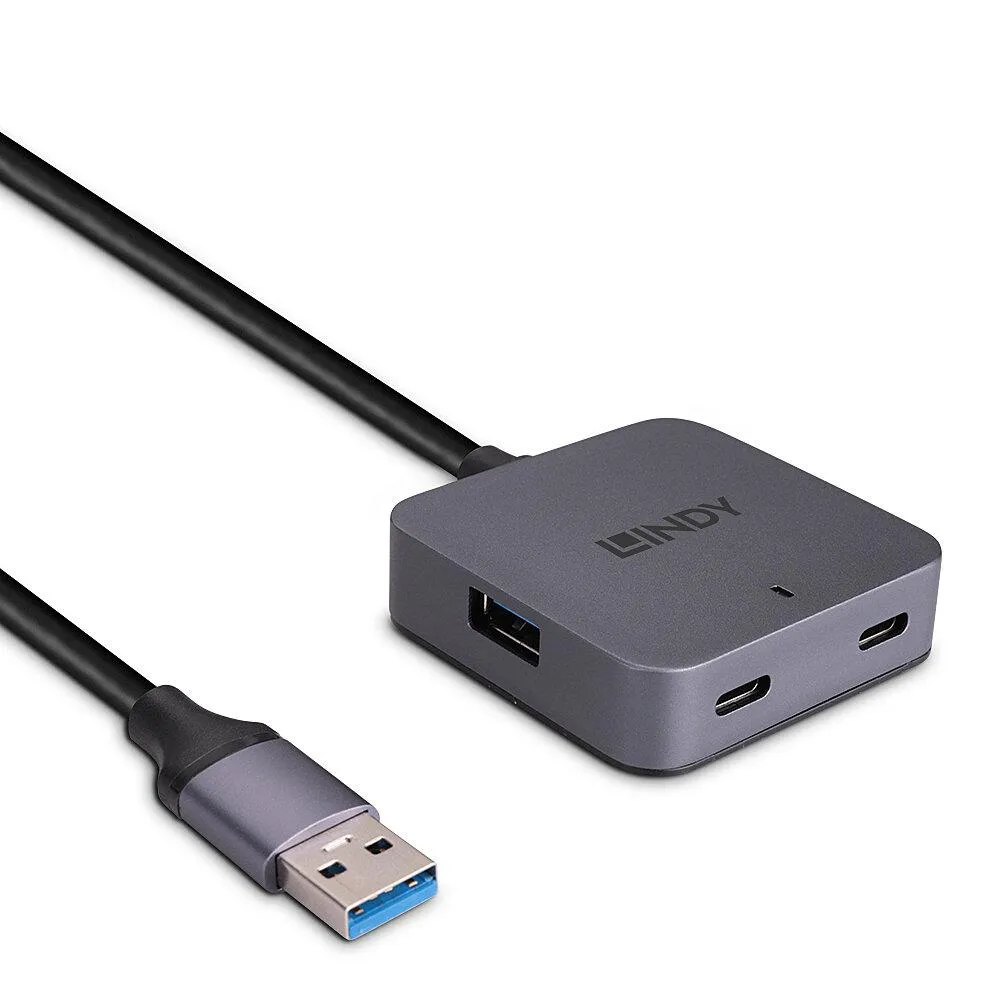 Hub Lindy 4 Port USB 3.0 5m "LY-43388" (timbru verde 0.18 lei)