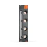Spot LED cvadruplu ajustabil Ledvance DECOR JUPITER, 22W, 2000 lm, lumina calda (3000K), IP20, 700mm, Argintiu, clasa energetica F