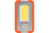 Lanterna LED camping Ledvance, 4W COB, 400 lm, 3 moduri de iluminare (100%-400 lm, 30%-120 lm si flash), acumulator Li-Ion 3000mAh, USB power-bank, IP20, brat magnetic, carlig, cablu incarcare USB inclus, Portocaliu/Gri