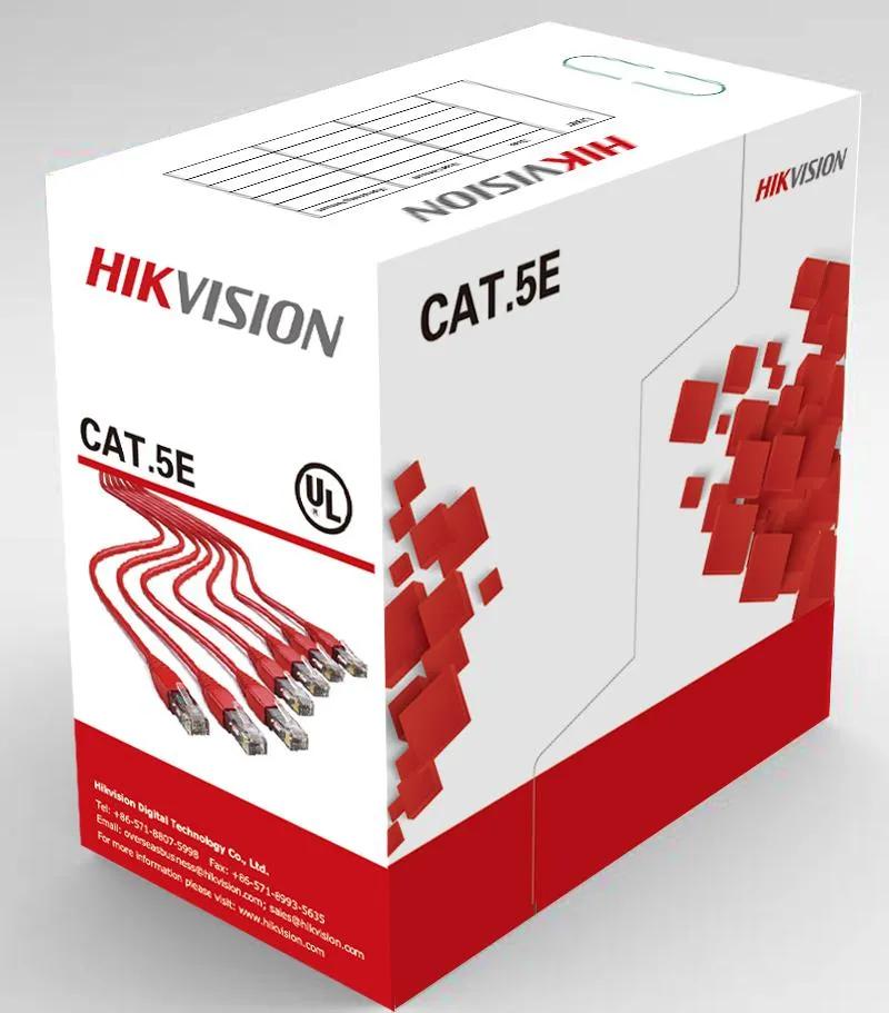 ROLA CABLU U/UTP HIKVISION, Cat5e, 305 m, Cupru, solid, AWG24, DS-1LN5E-S