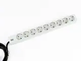 PDU BACHMANN, 1U pt. rack 19 inch, 9 prize Schuko, intrare Schuko, max 16 A, cablu 2 m, gri, 333.401