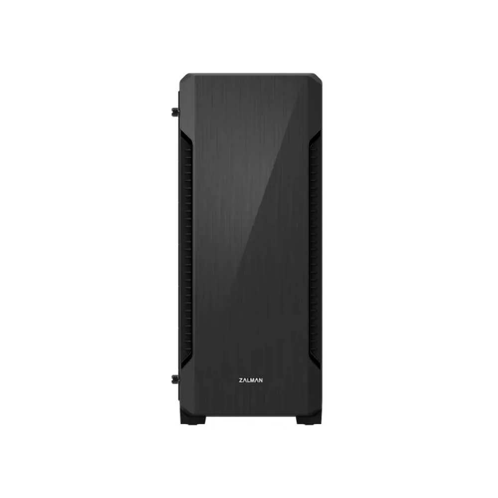 CARCASA Zalman "S3", middle tower, gaming, fara sursa, suporta 8xfan, 1xfan inclus, PSU shroud, USB 3.1 gen1 x 1, USB 2.0 x 2, audio+mic, 7 sloturi expansiune, negru, "S3" (timbru verde 0.08lei)