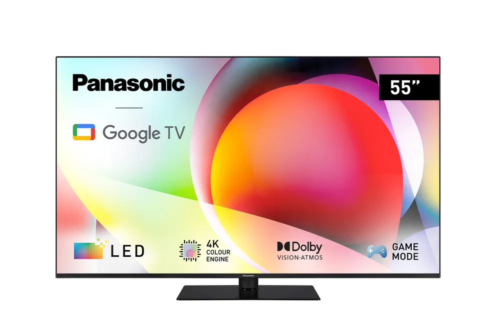 Televizor Panasonic, TN-55W70AEZ, Smart, Google TV, 139 cm, LED, 4K Ultra HD "TN-55W70AEZ" (timbru verde 15 lei)