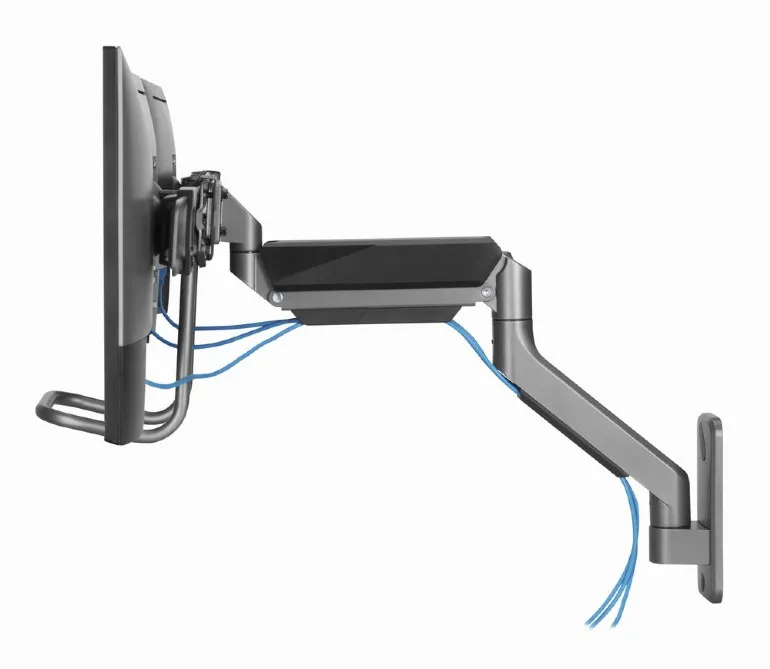 SUPORT de perete GEMBIRD, pt 3 TV/monitor plat, diag. max 17" - 27", rotatie, inclinare, pliere, 1 ~ 6 kg, "MA-WA3-01"